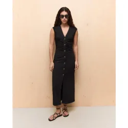 Vestido midi sin mangas de mujer