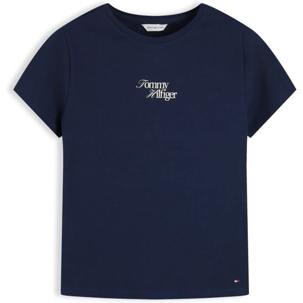 Camiseta de mujer de manga corta y cuello redondo - Tommy Hilfiger - FashionsVida