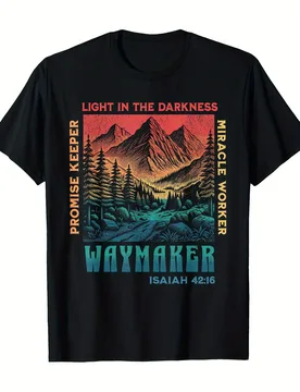 Retro Waymaker Christian Graphic Scripture Isaiah 42:16 T-Shirt 100% Cotton O-Neck Short Sleeve Summer Casual Mens T-shirt - Aliexpress - FashionsVida
