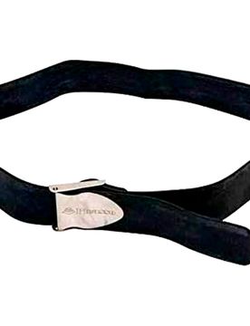 Cinturon goma hebilla de inox Negro (UNICA)