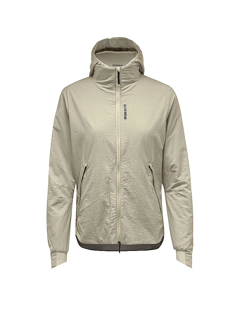 Giacca da running da donna CONCURVE WINDSTOPPER beige S - GOREWEAR - FashionsVida