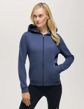 Damen Zipup Hoodie BEVERLY faded indigo XL - Tommy hilfiger - FashionsVida