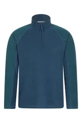 Ashbourne II Mens Half-Zip Fleece - Blue - Blue - Size: L