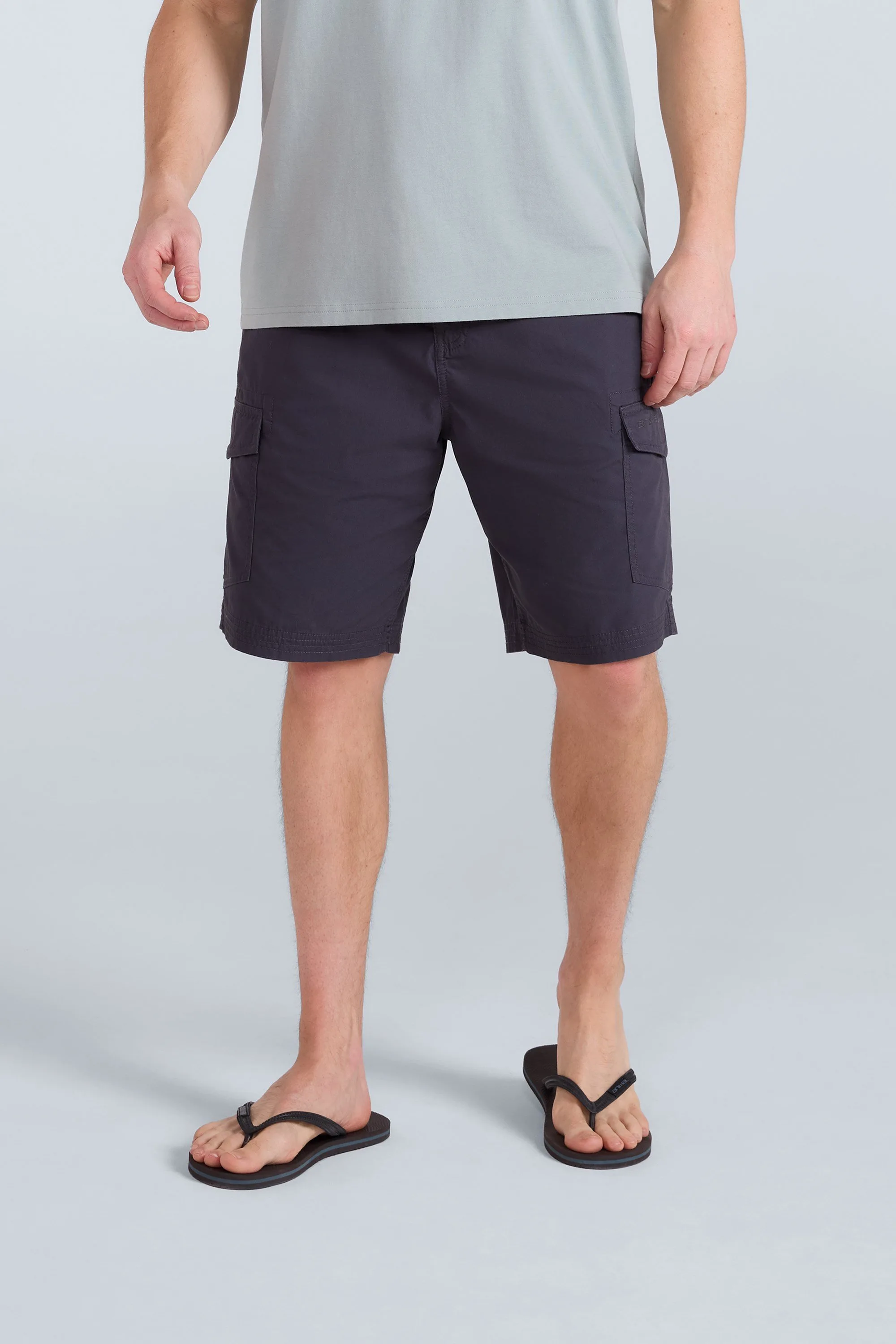 Atlantis Mens Cargo Shorts - Grey - Grey - Size: W32 - Animal - FashionsVida