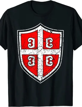 Serb Serbia Serbian Coat of Arms Flag Men T-Shirt Short Sleeve Casual Cotton O-Neck Summer Tees - Aliexpress - FashionsVida