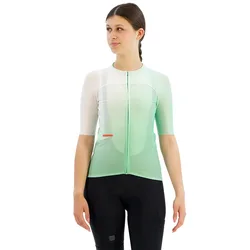 Maglia A Maniche Corte Light Lichen Green / White
