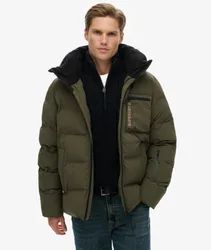 Superdry Herren Ski Sports Gepolsterte Jacke Khaki - Größe: XL