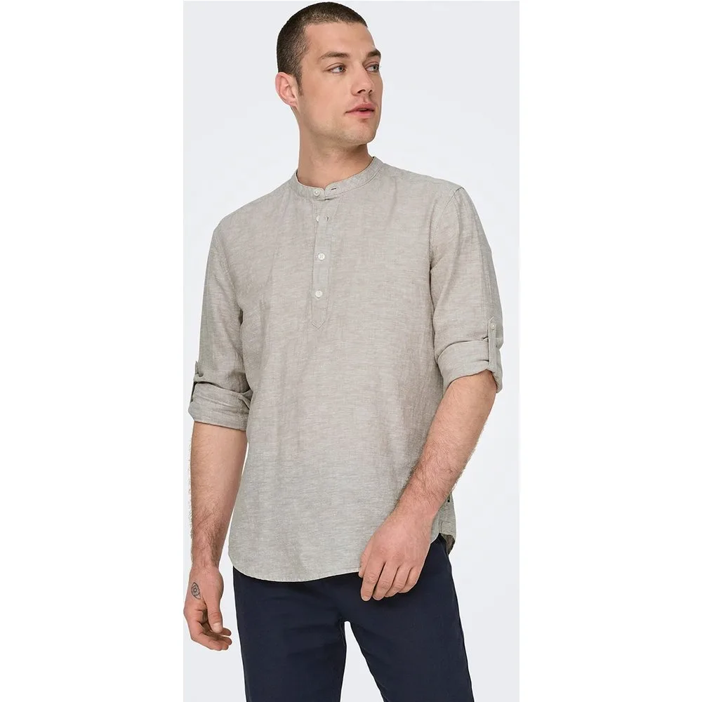 Only & Sons - Camisa de lino de hombre - Only & Sons - FashionsVida