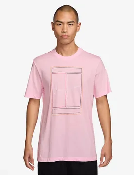 Court STD Heritage Herren T-Shirt, rosa US: L - Nike - FashionsVida