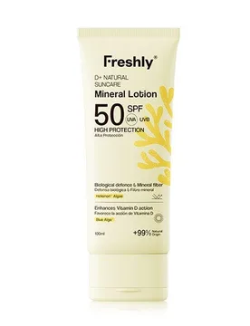 D+ Natural Suncare Mineral Lotion SPF50 - Freshly Cosmetics - FashionsVida