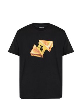 Cheese Toast Crew Neck T-shirt in Organic Cotton Single Jersey