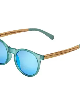 Lunettes De Soleil Hype Matt Transparent / Eucalyptus / Wood CAT3 Homme - Cairn - FashionsVida