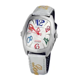 Unisex Lovers 7696l12ac Wrist Watch - White Leather - One Size