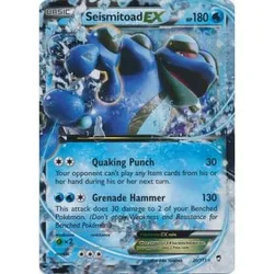 Pokemon XY Furious Fists 20/111 Seismitoad EX (Half Art)