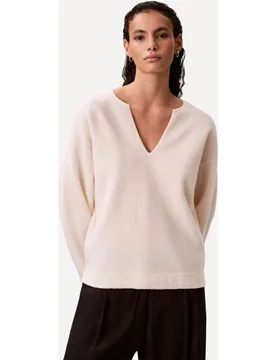 Suéter de mujer en lana de manga larga - Calvin Klein - FashionsVida