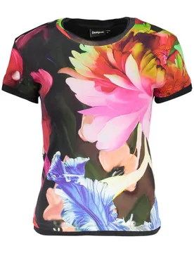 Damen T-Shirt Schwarz 26SWTK49_NE9019