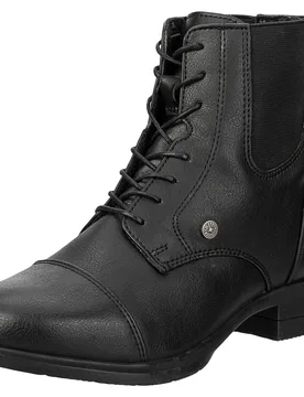 Stiefeletten NOVA BackZip Lace Vegan, black 33 - Suedwind - FashionsVida