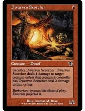 Dwarven Scorcher (foil) Judgment - Magic: The Gathering - FashionsVida