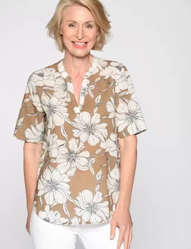 Bluse, 1/2 Arm, Druck female - 42 - FashionsVida