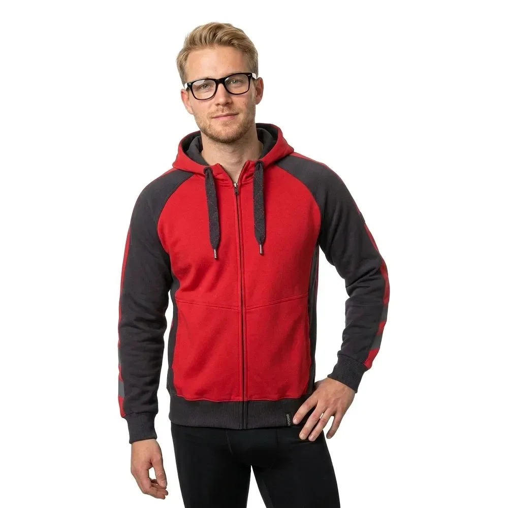 Sweat-shirt à Zip Unique 50566 Red / Black L - MASCOT - FashionsVida