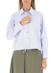 Camicia a righe AZZURRO OXFORD 46