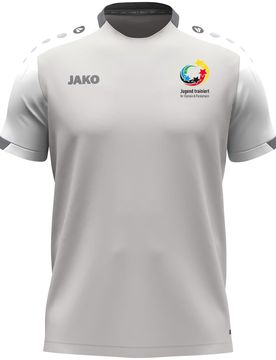 Jugend trainiert" T-Shirt Dynamic (hellgrau/weiß/grau / Größe 4XL / Unisex)