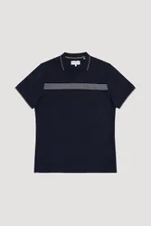 Mens Chest Stripe Polo