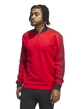 Golf Originals Pullover 3 Stripes 1/4 Zip, rot xxl - Adidas - FashionsVida