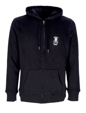 Felpa Cappuccio Zip Uomo Lopez 50 Zip Hood Black/white