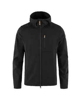 FJÄLLRÄVEN Herren Fleecejacke Keb Fleece Hoodie schwarz L M - Fjällräven - FashionsVida