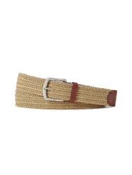 Cinturón trenzado beige XL
