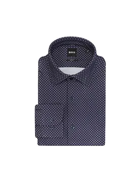 Camicia slim fit P-HANK blu 40 - BOSS - FashionsVida