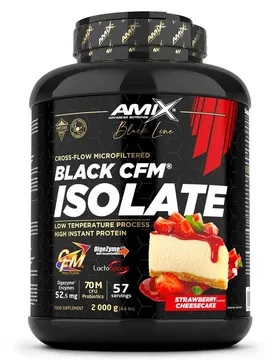 Proteine Del Siero Del Latte Isolate Black Cfm Cheesecake Alle Fragole 2kg