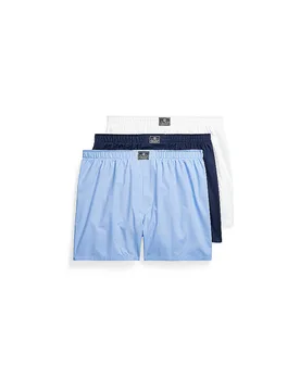 Boxershorts paquete de 3 blanco, azul claro, marino azul claro S - Ralph Lauren - FashionsVida