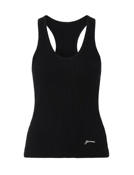 GANNI Top Black - Ganni - FashionsVida