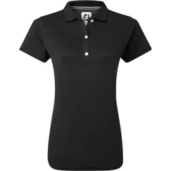 Polo Stretch Pique Solid, schwarz m