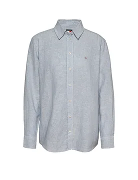 Chemisier bleu clair L - Tommy Jeans - FashionsVida
