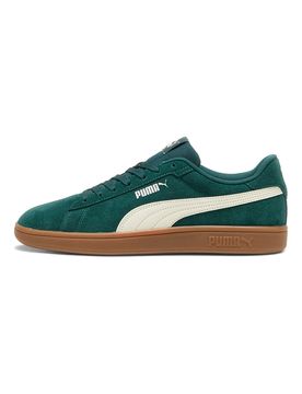 Sneakers verdi in pelle scamosciata con suola marrone Smash 3.0 44½