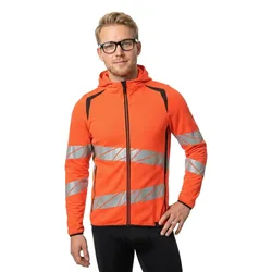 Sweat-shirt à Zip Accelerate Safe 19284 Hi-Vis Red / Dark Anthracite L