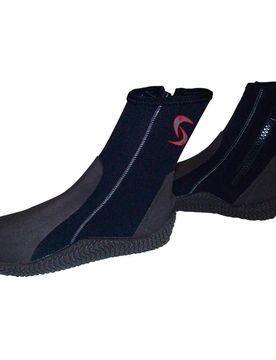 Botas 5mm c/suela c/crem y refuerzos escarpines surf Negro (L)