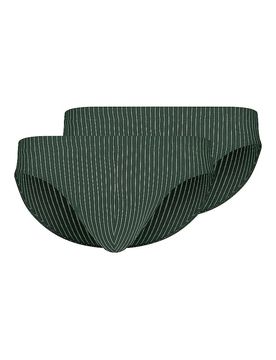 Slip 2er Pkg. COTTON MULTIPACK olive stripes olive L herren
