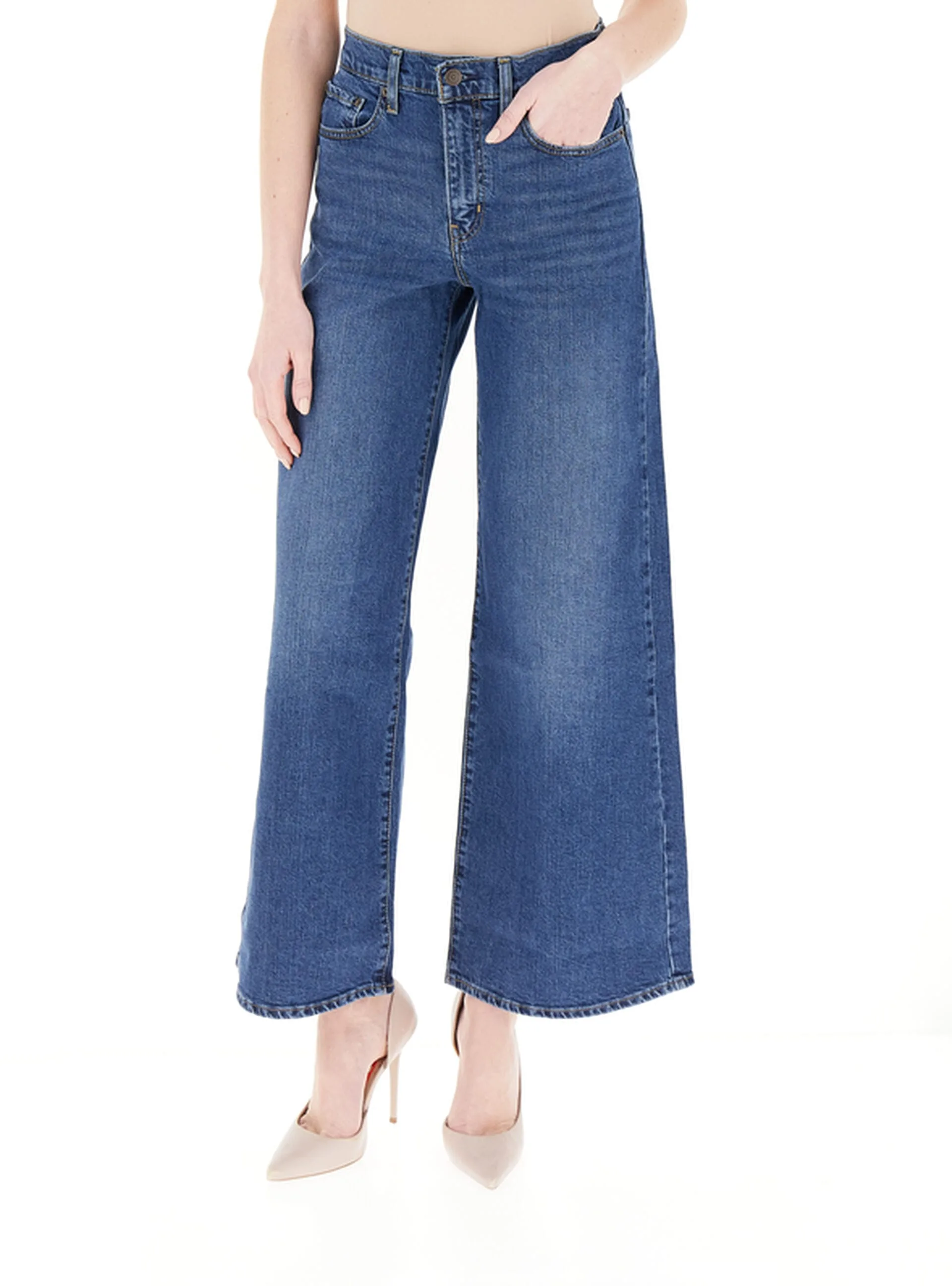 Levis Jeans wide leg LEVI'S BLU 32 - Levis - FashionsVida