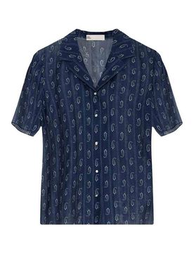 Camicia In Misto Cotone E Seta