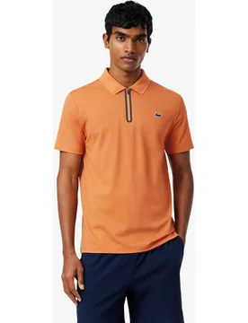 Polo de hombre de tenis de jacquard elástico ultra-dry en de manga corta - Lacoste - FashionsVida