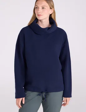 Rydal Womens Cosy Neck Fleece - Navy - Navy - Size: 18 - Mountain Warehouse - FashionsVida