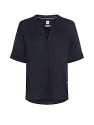 Blusón de lino VERI azul oscuro 40