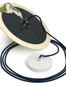 Cables Lampe Suspendue Avec Ampoule Ufo Chiara Fucà Brown / Black One Size - Creative - FashionsVida