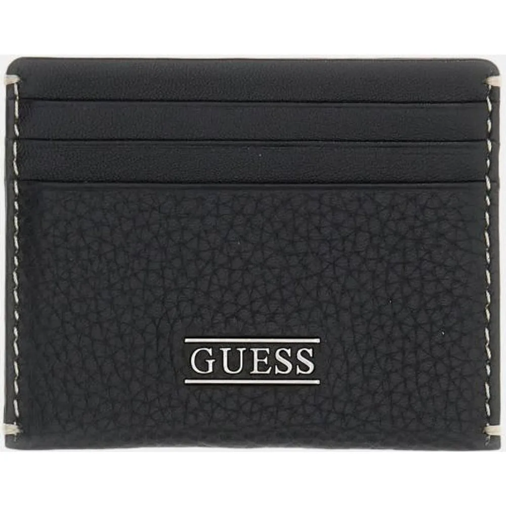Tarjetero de hombre plano con compartimentos exteriores para tarjetas - Guess - FashionsVida
