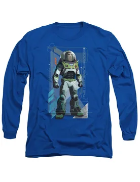 Lightyear The Last Space Ranger, Buzz Lightyear Long Sleeve T-Shirt, Royal - Royal - Size: XL - Disney - FashionsVida