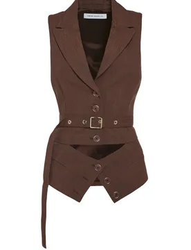 GILET CON CINTURA RICOPERTA - Simona Corsellini - FashionsVida